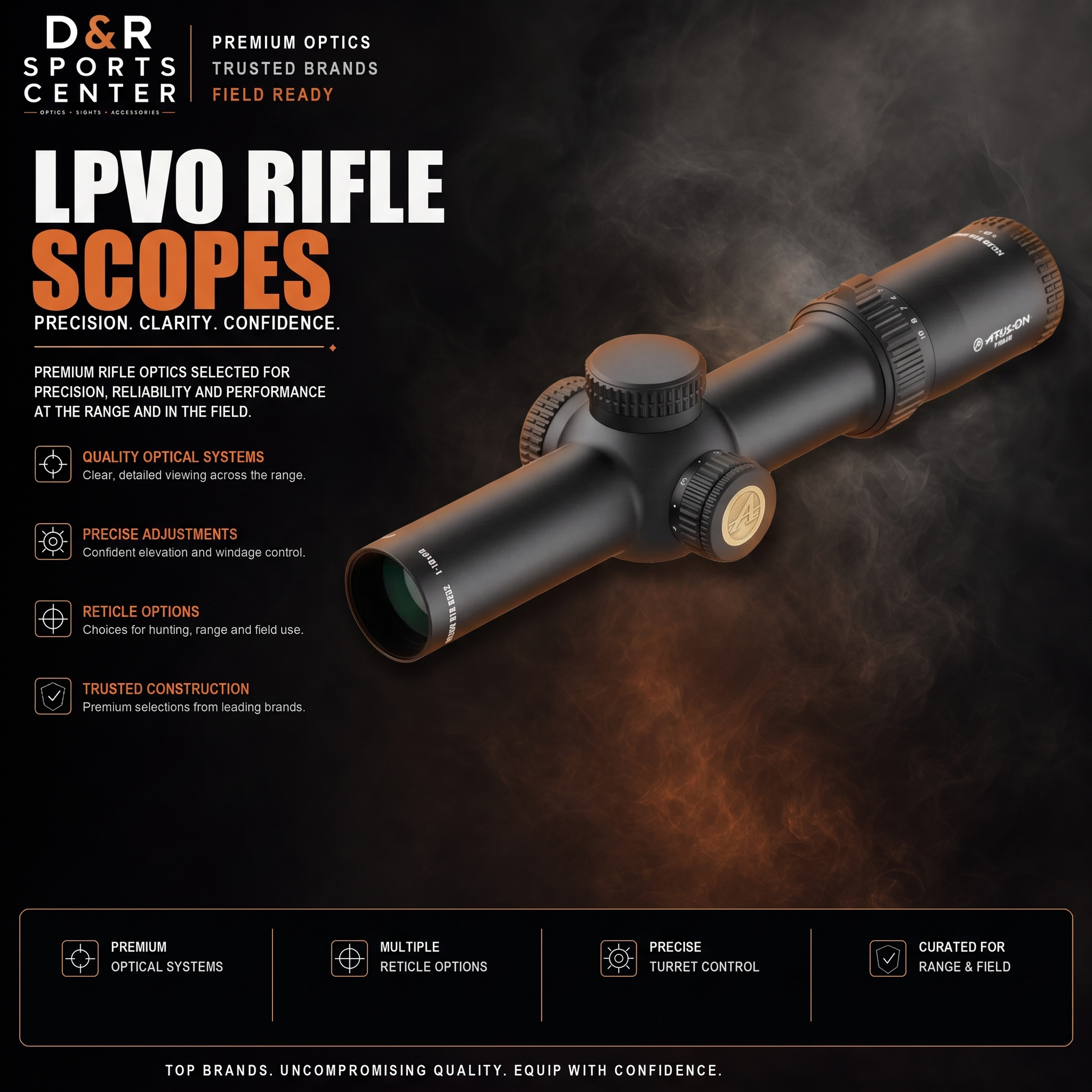 LPVO Rifle Scopes collection — D&R Sports Center