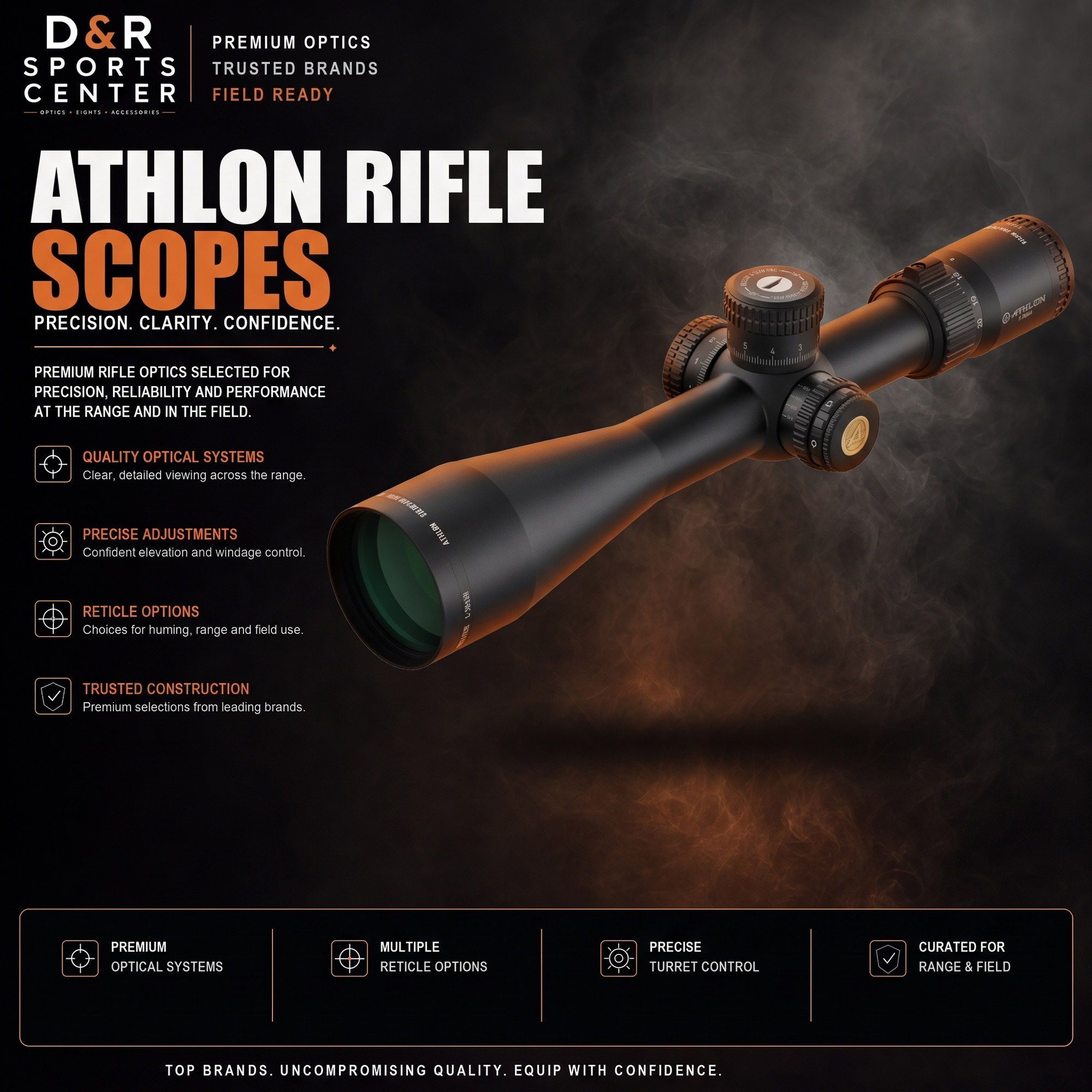 Athlon Rifle Scopes collection — D&R Sports Center