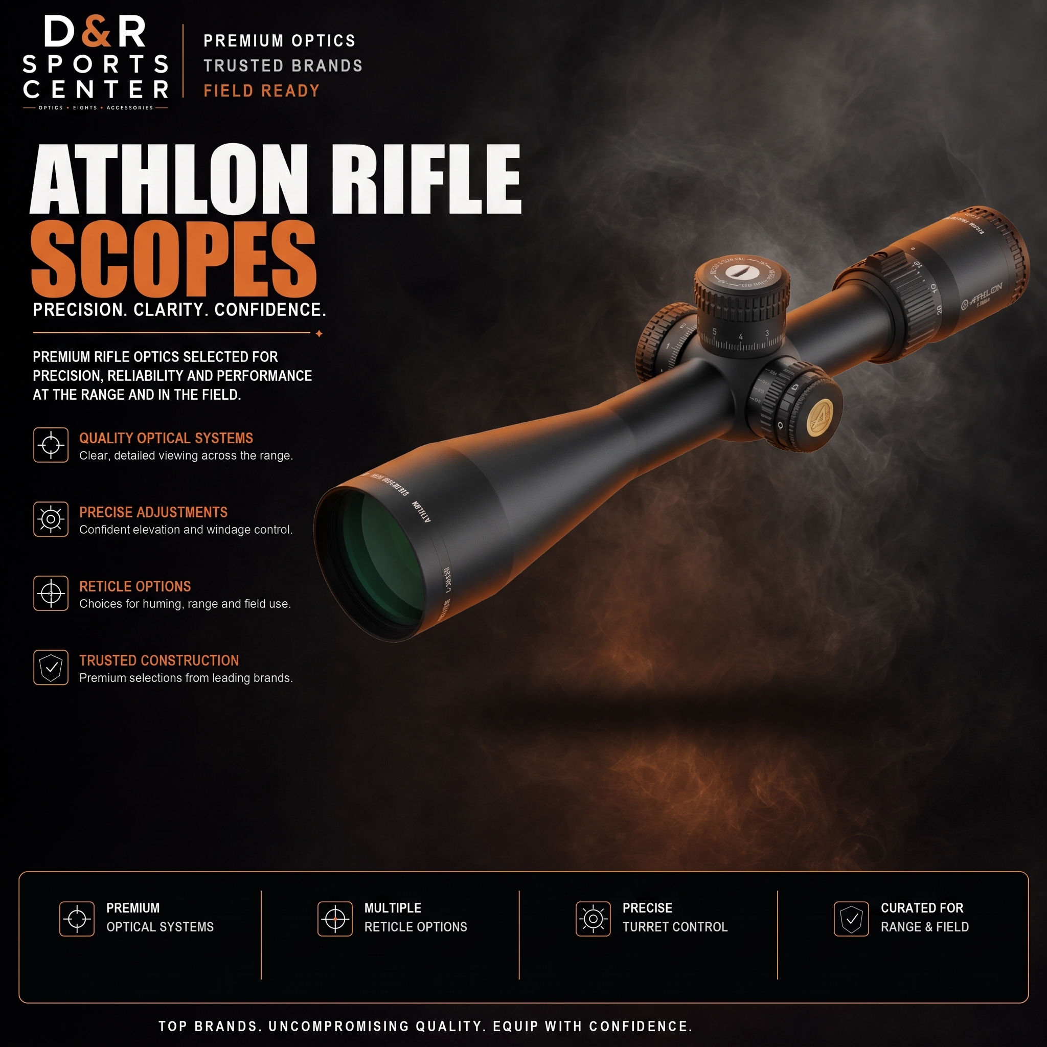 Athlon Rifle Scopes collection — D&R Sports Center