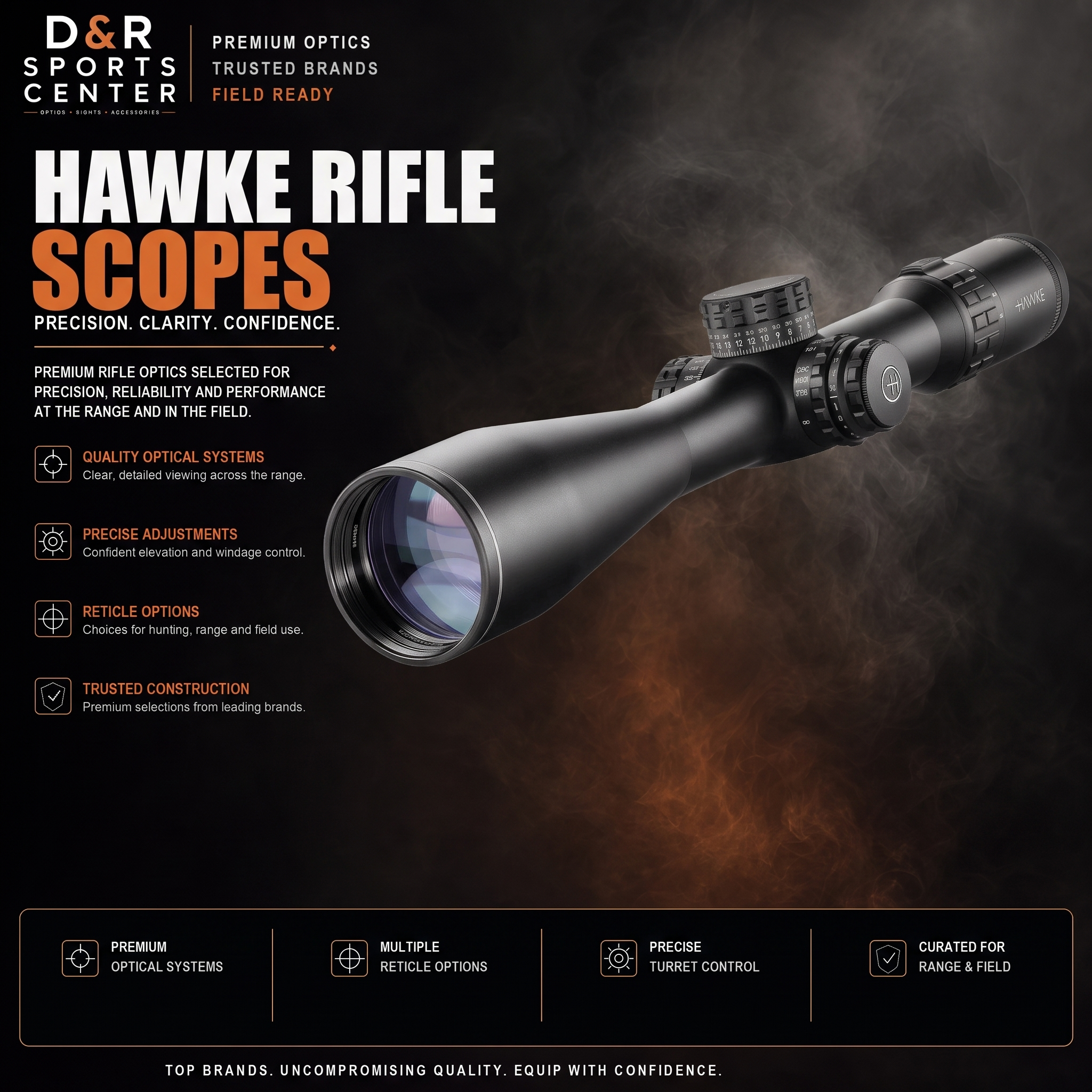 Hawke Rifle Scopes collection — D&R Sports Center