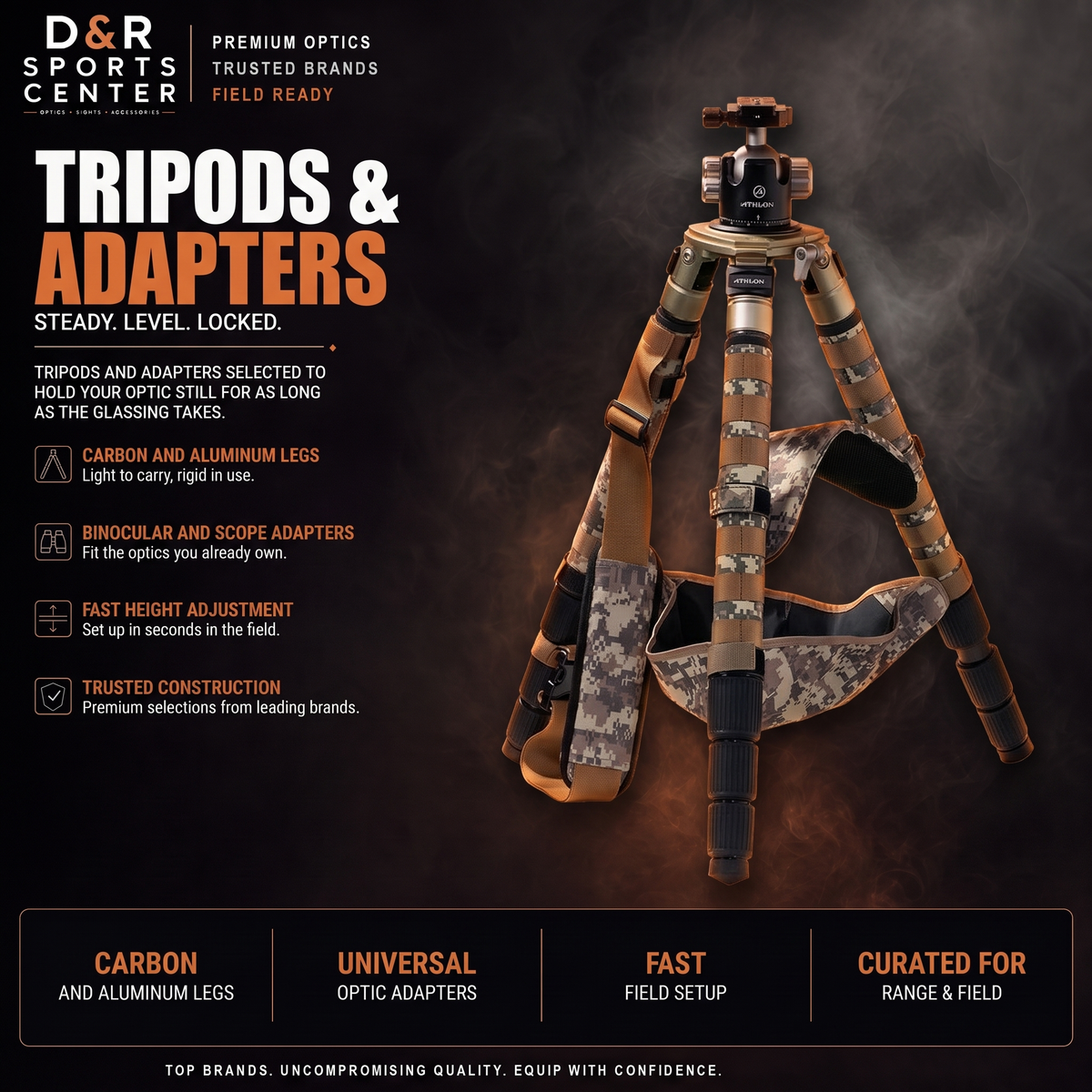 Tripods & Tripod Adapters collection — D&R Sports Center