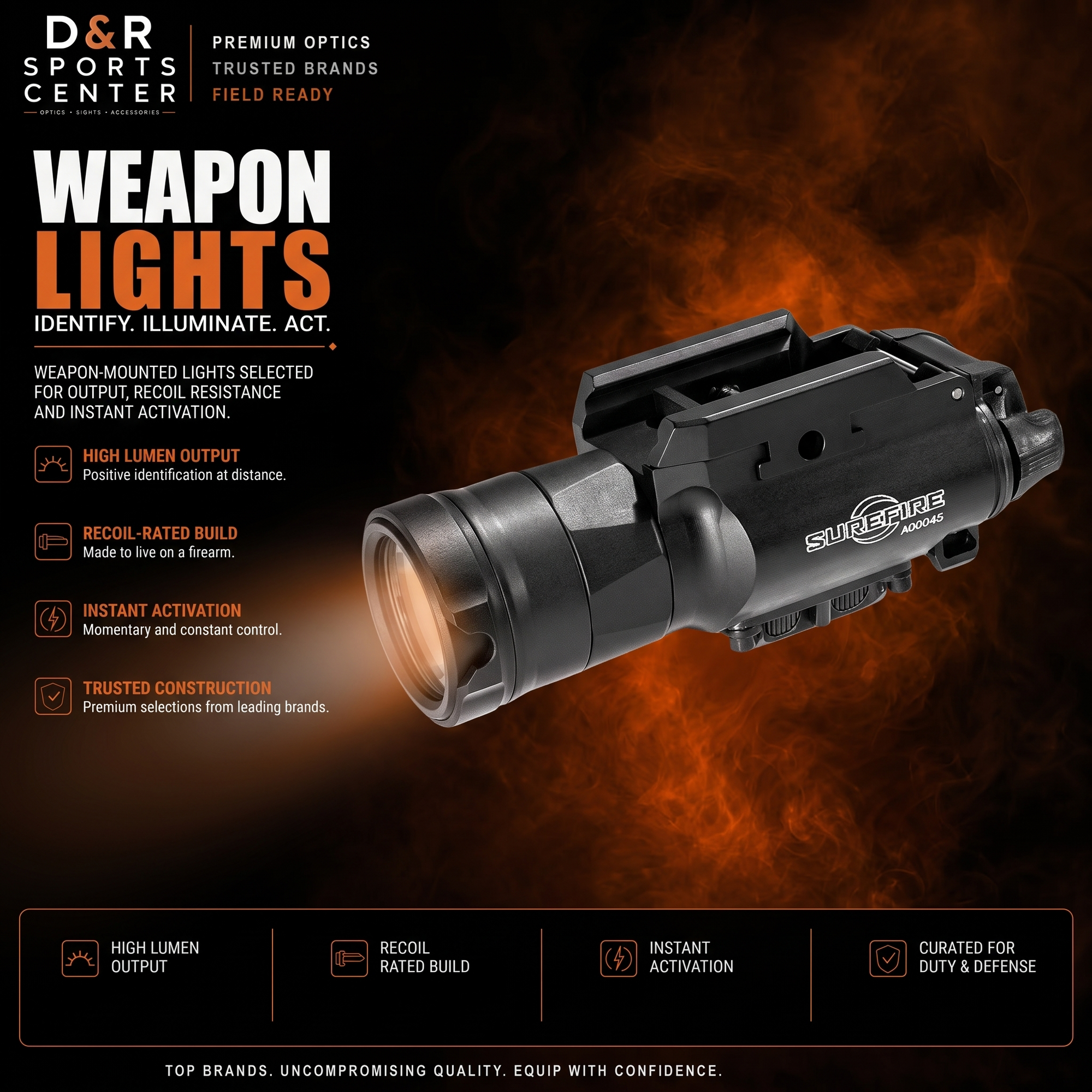Weapon Lights collection — D&R Sports Center