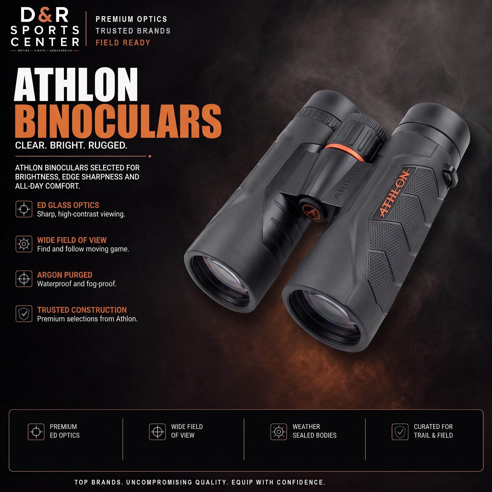 Athlon Binoculars collection — D&R Sports Center
