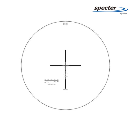 ELCAN SpecterDR 1.5x/6x Rifle Scope 5.56 BDC w/Flip Covers, ARD & A.R.M.S. Levers FDE - DFOV6-T265-C10