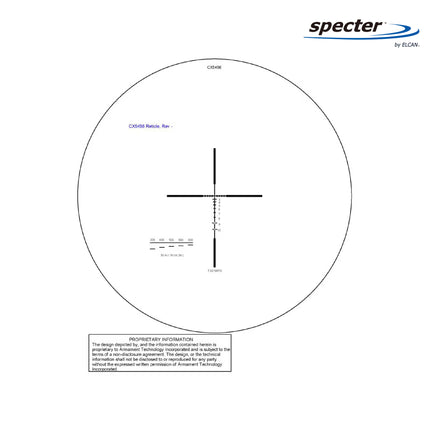 ELCAN SpecterDR 1.5x/6x Rifle Scope 7.62 BDC w/Flip Covers, ARD & A.R.M.S. Levers Black - DFOV6-B146-C20