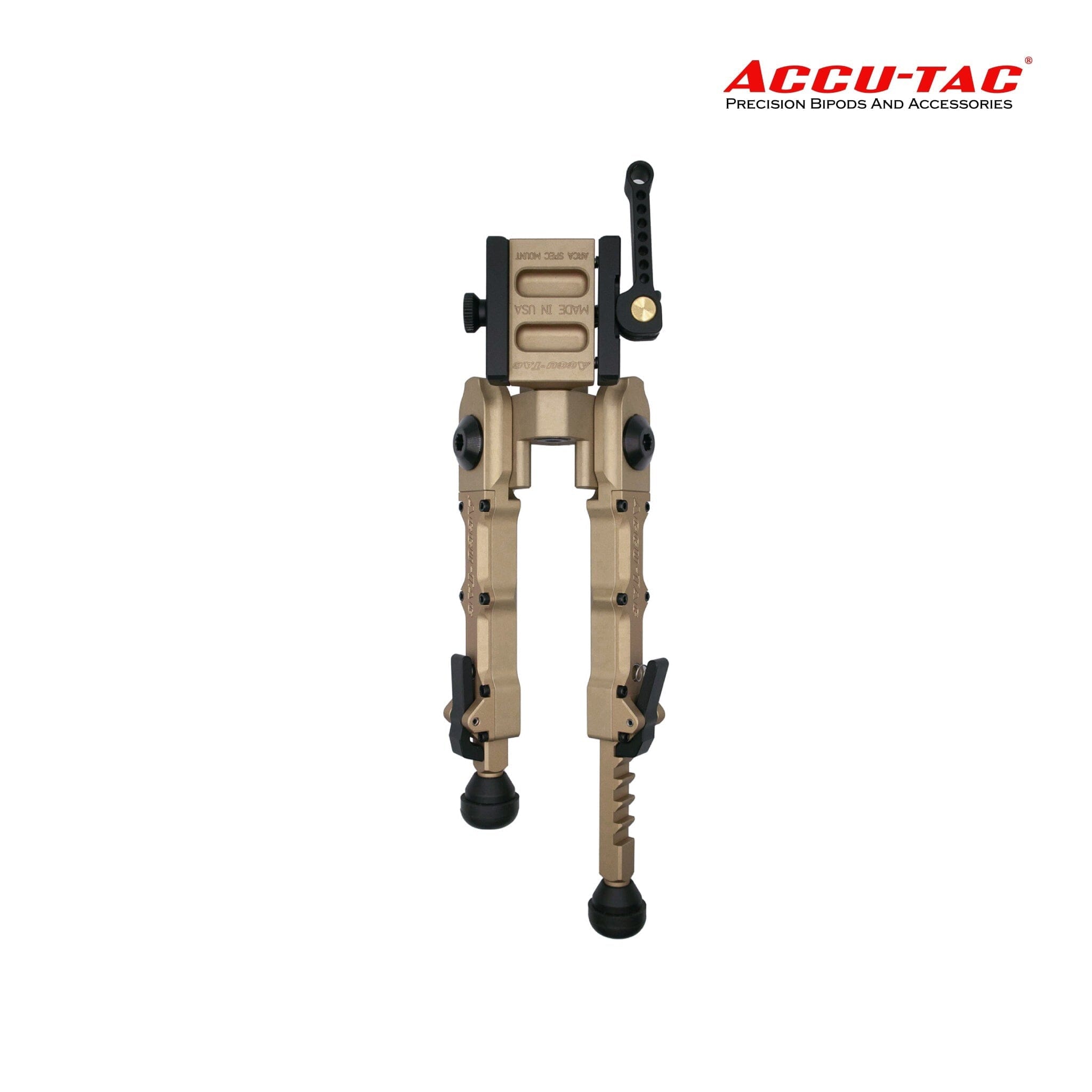 Accu-Tac BR-4 G2 Arca-Spec QD Bipod Flat Dark Earth, product image 3