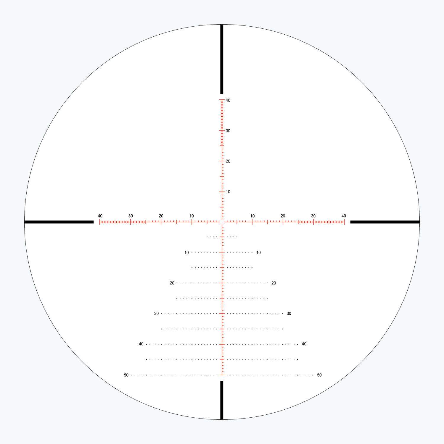 APLR12 FFP IR MOA reticle subtension diagram for the Athlon Ares ETR GEN2 UHD 4.5-30x56 Brown Rifle Scope