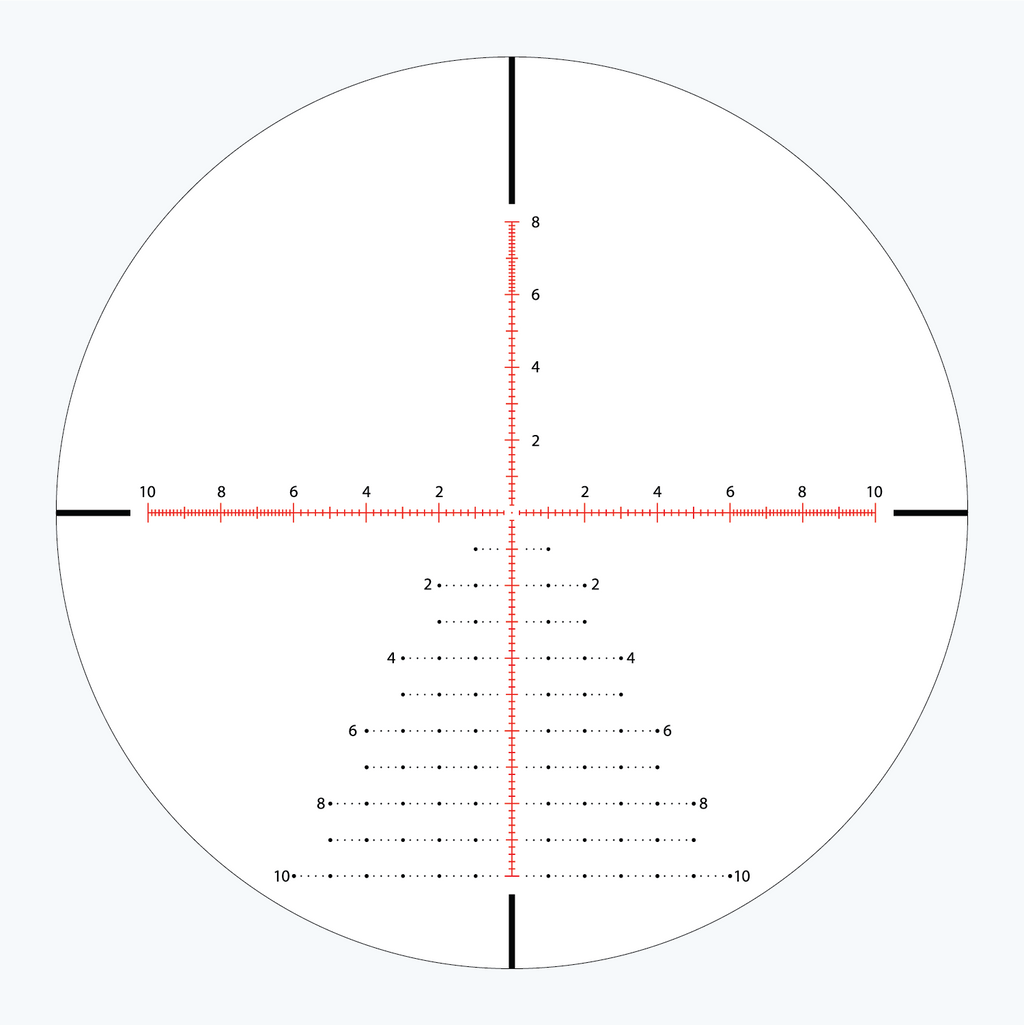 APRS12 FFP IR MIL reticle subtension diagram for the Athlon Ares ETR GEN2 UHD 4.5-30x56 Brown Rifle Scope