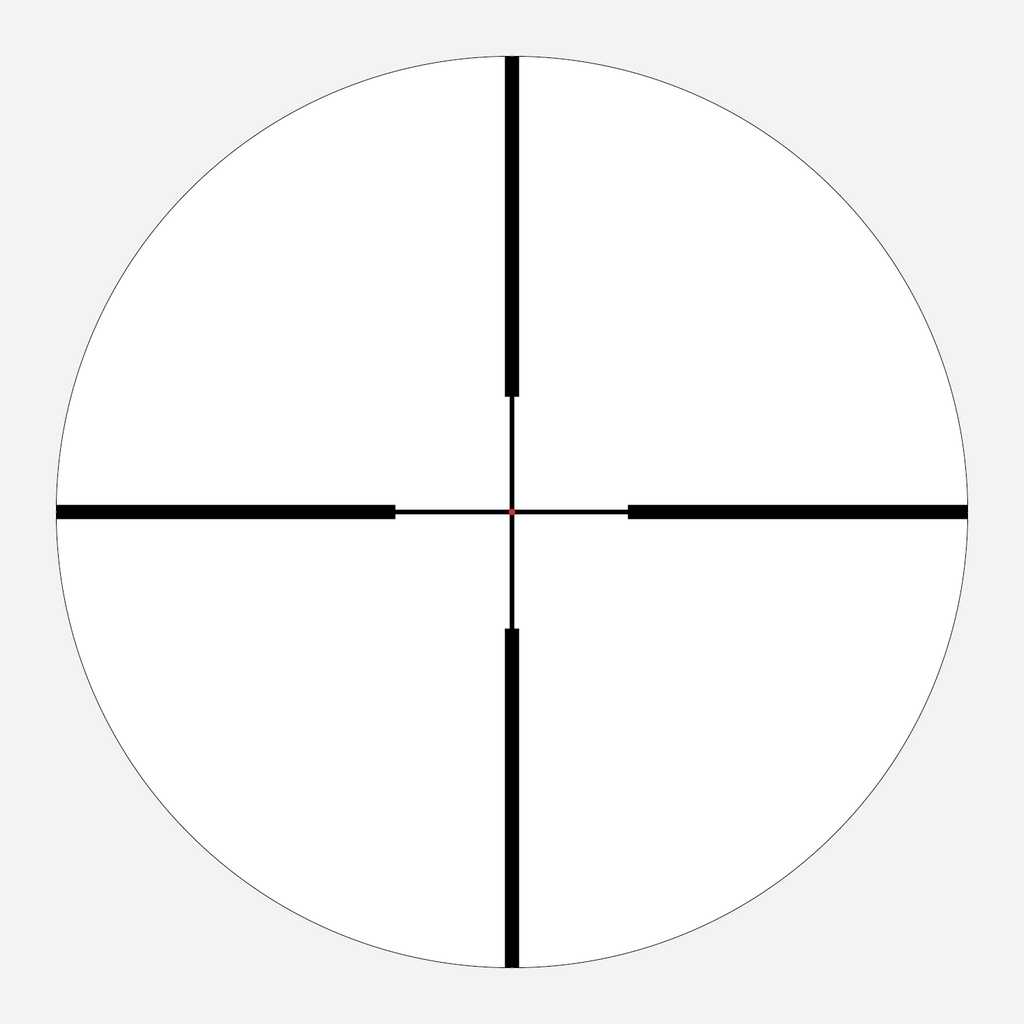 AHMC1 reticle subtension diagram for the Athlon Ares HLR 2.5-15x42 Rifle Scope