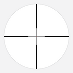 AHMC1 reticle subtension diagram for the Athlon Ares HLR 2.5-15x42 Rifle Scope