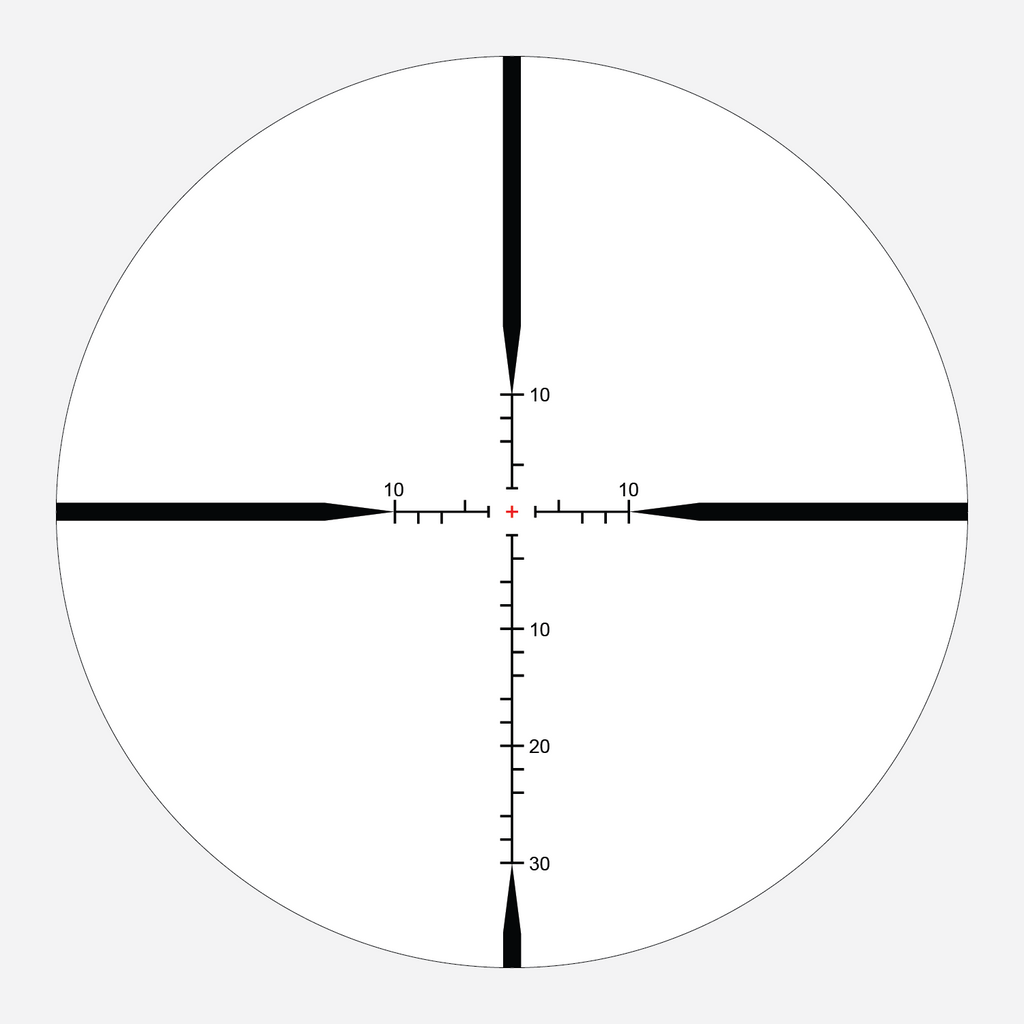 APLR-H2 SFP IR MOA reticle subtension diagram for the Athlon Ares HLR 2.5-15x42 Rifle Scope