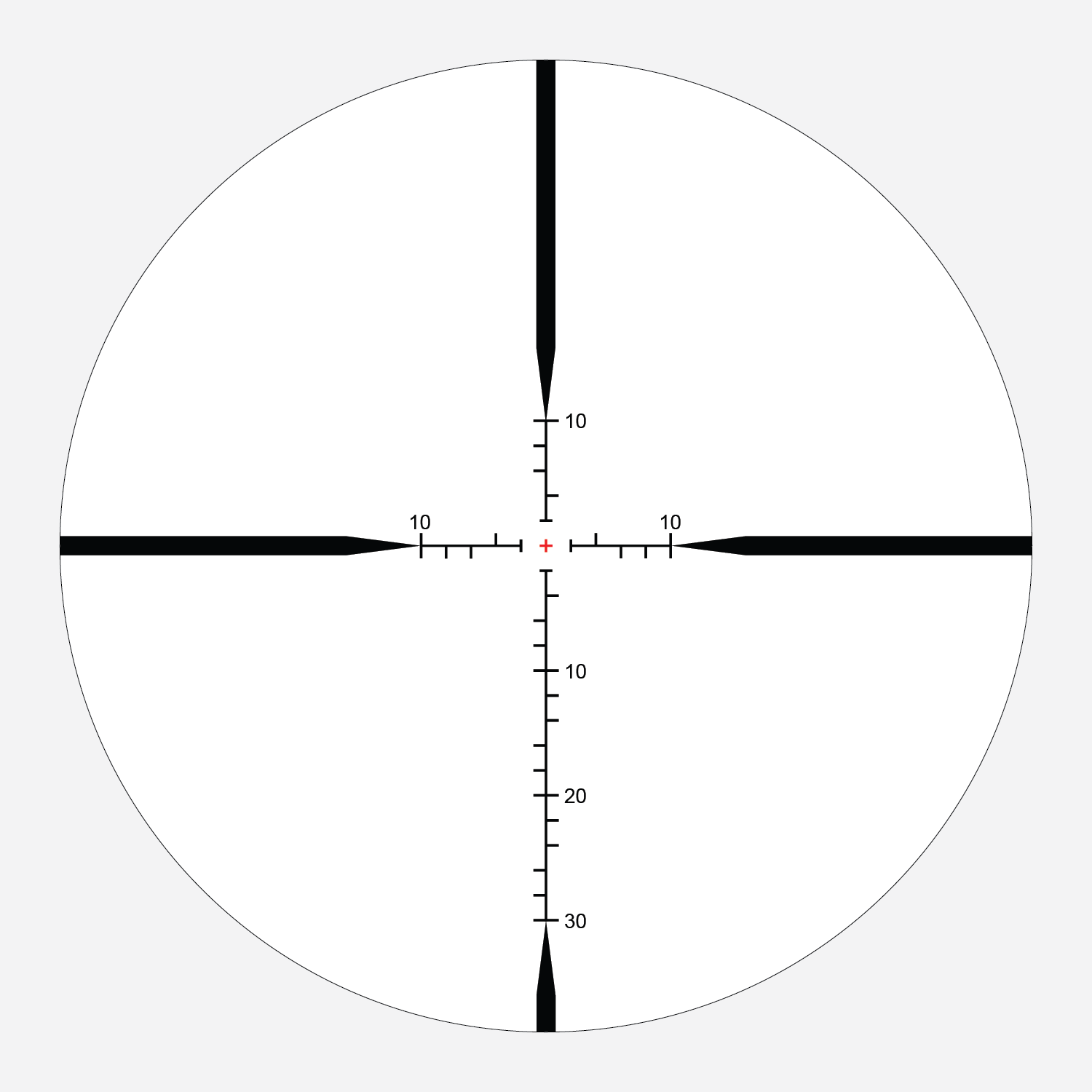 APLR-H2 SFP IR MOA reticle subtension diagram for the Athlon Ares HLR 2.5-15x42 Rifle Scope