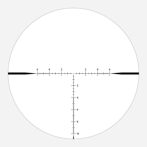 APRS-H2 reticle subtension diagram for the Athlon Ares HLR 2.5-15x42 Rifle Scope