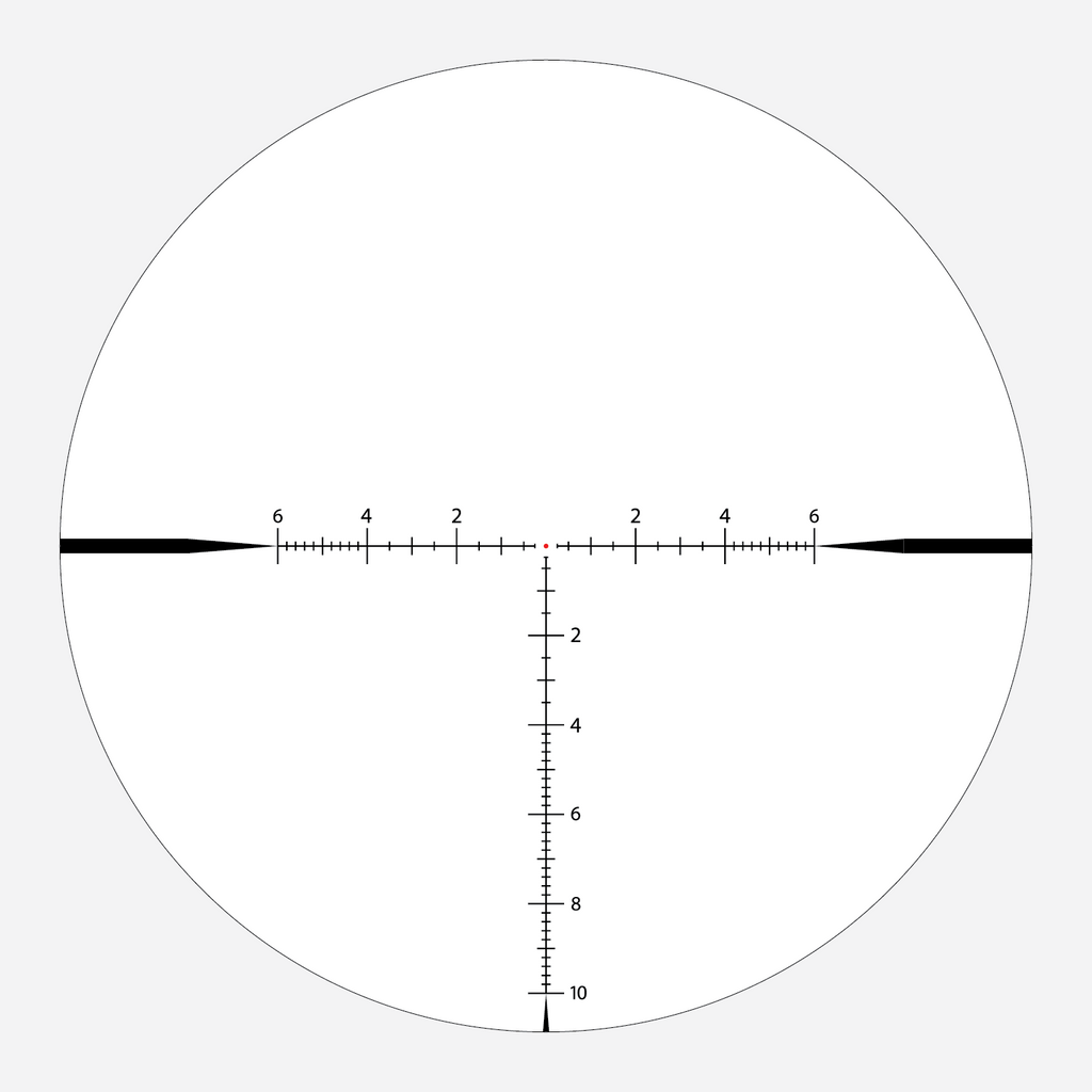 APRS-H2 reticle subtension diagram for the Athlon Ares HLR 4-24x50 Rifle Scope