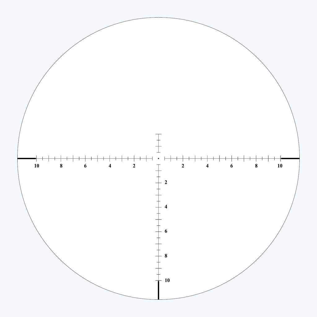 ABLR4 SFP MOA reticle subtension diagram for the Athlon Argos BTR GEN3 10-40x56 Rifle Scope
