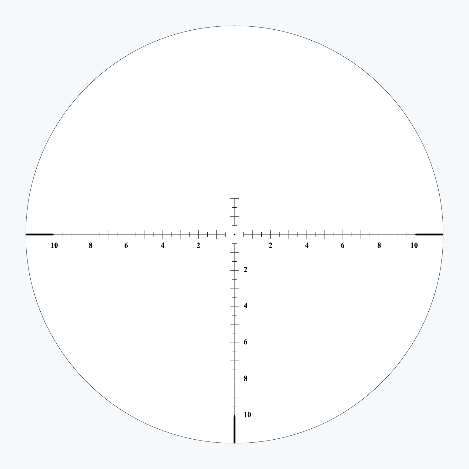 ABLR4 SFP MOA reticle subtension diagram for the Athlon Argos BTR GEN3 10-40x56 Rifle Scope