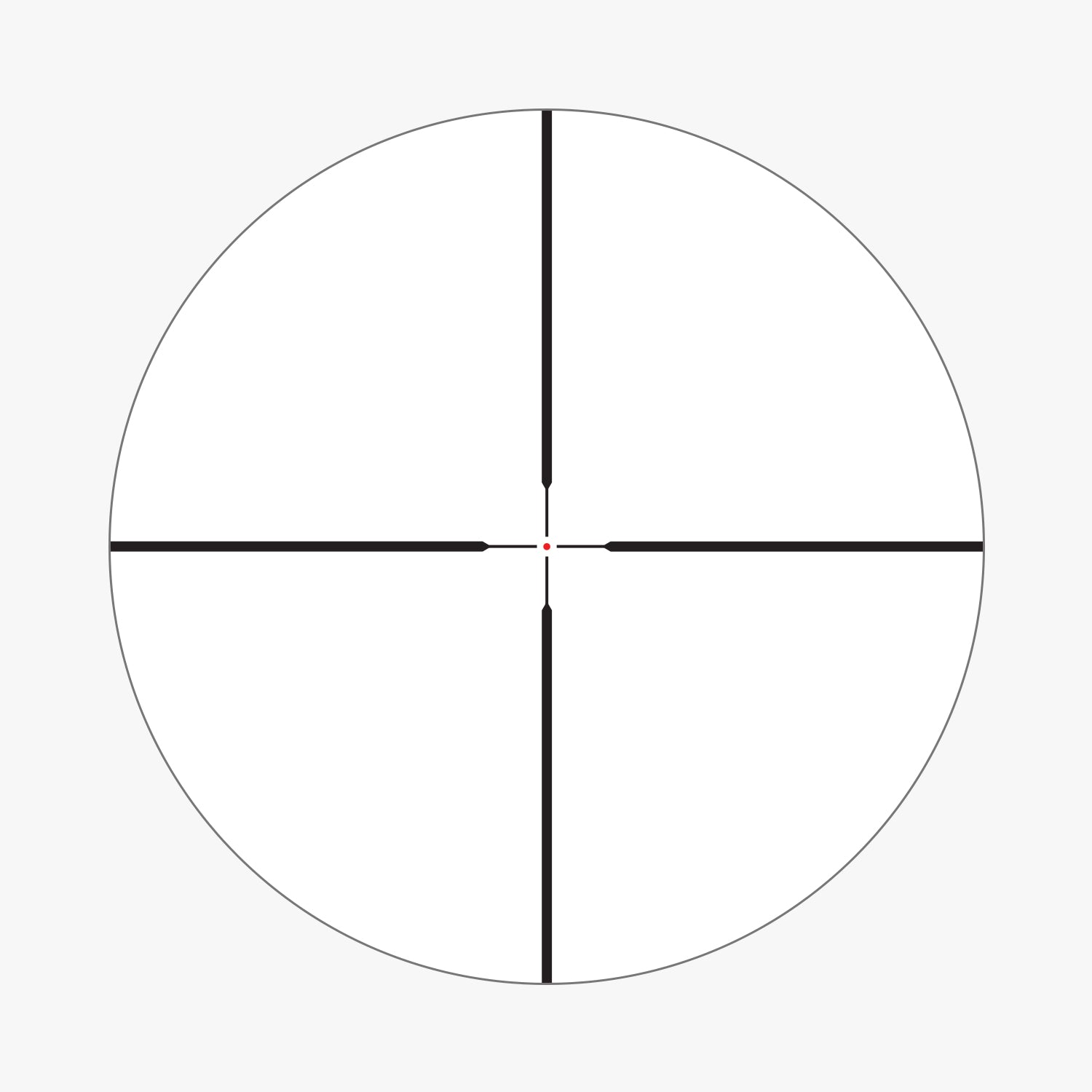 AHMC reticle subtension diagram for the Athlon Argos HMR 4-20x50 Rifle Scope
