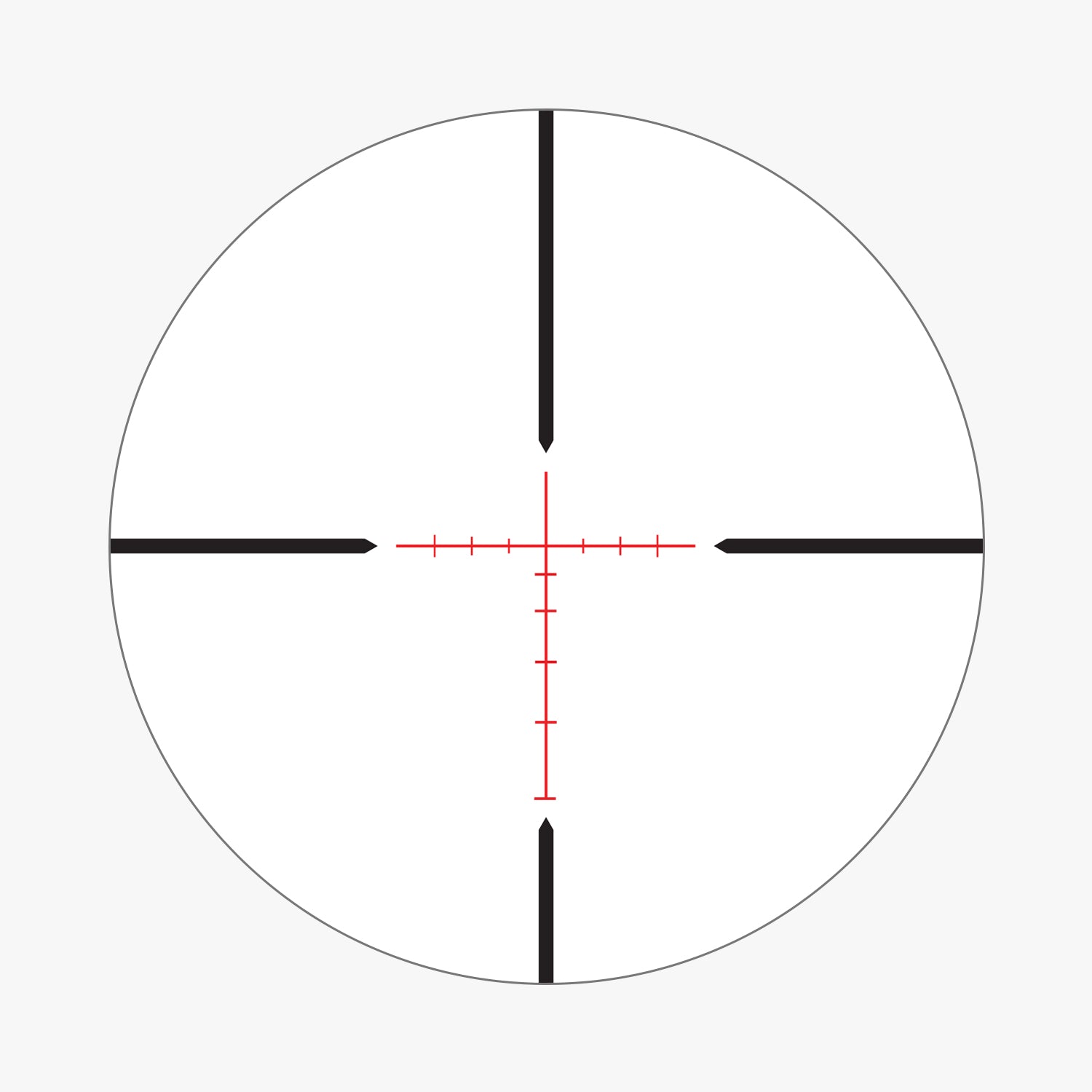 BDC 600A reticle subtension diagram for the Athlon Argos HMR 4-20x50 Rifle Scope