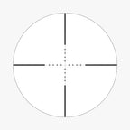 Mil-Dot reticle subtension diagram for the Athlon Argos HMR 4-20x50 Rifle Scope