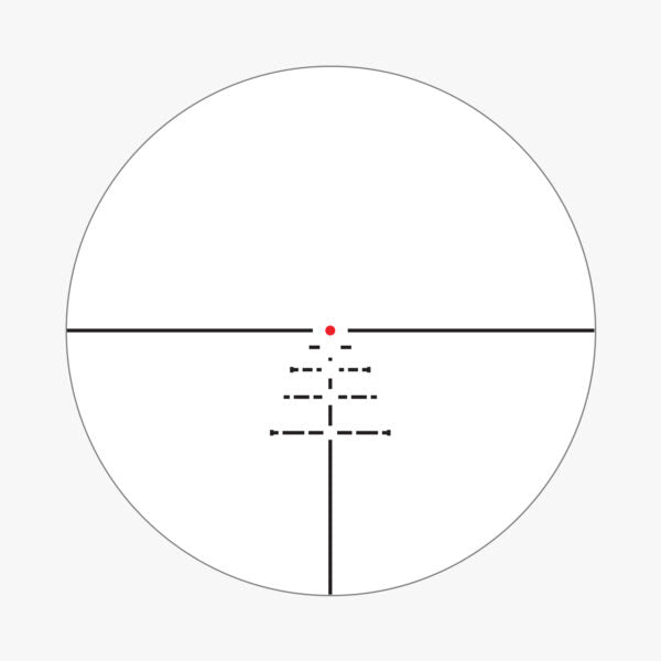 ATSR2 reticle subtension diagram for the Athlon Cronus BTR GEN2 UHD 1-6x24 LPVO Rifle Scope