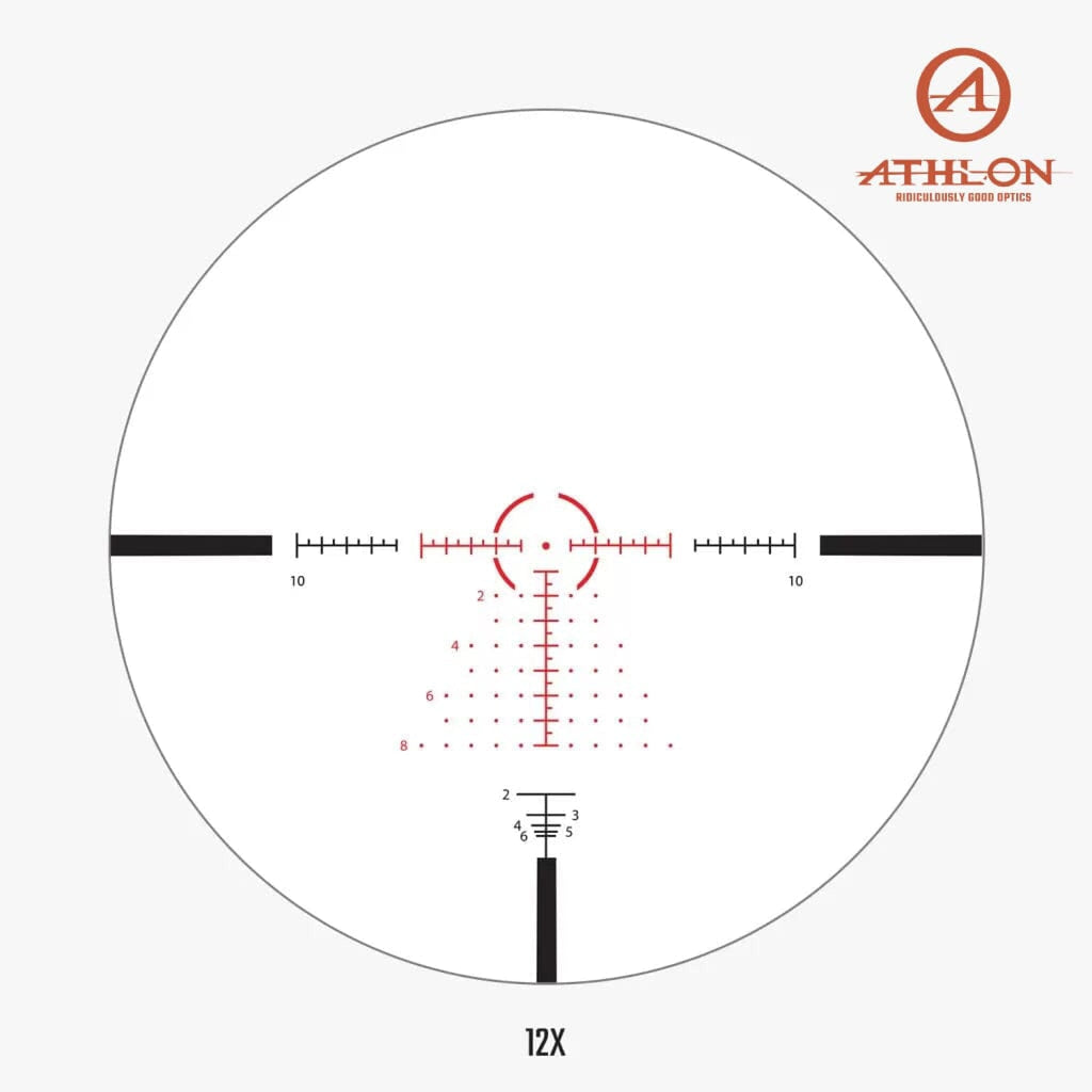 Athlon Helos BTR GEN2 2-12x42 Rifle Scope AHMR2 FFP IR MIL Reticle Rifle Scope Athlon Optics 