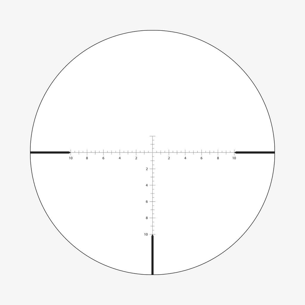 BLR2 reticle subtension diagram for the Athlon Heras SPR 15-60x56 Rifle Scope