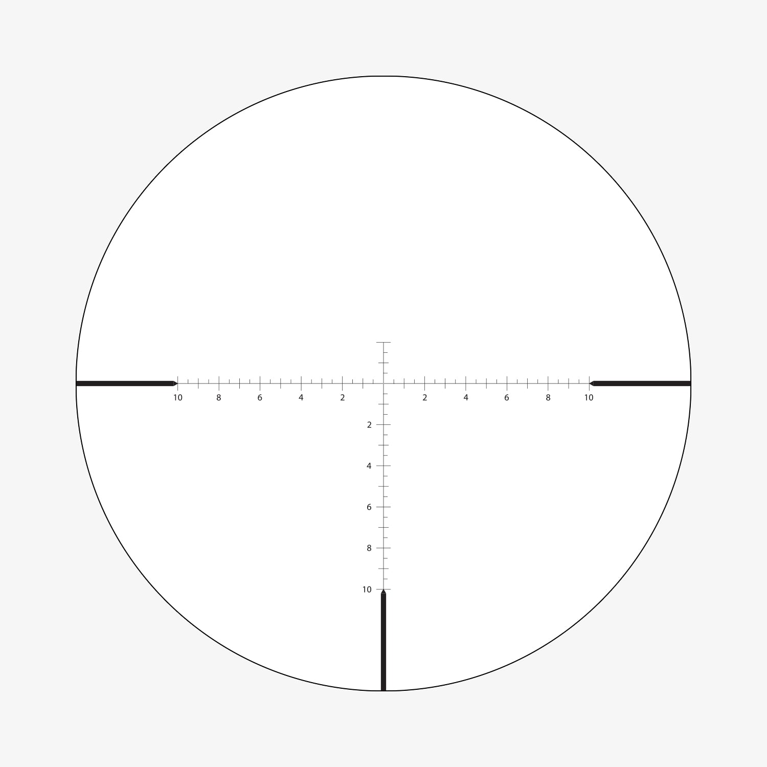 BLR2 reticle subtension diagram for the Athlon Heras SPR 15-60x56 Rifle Scope