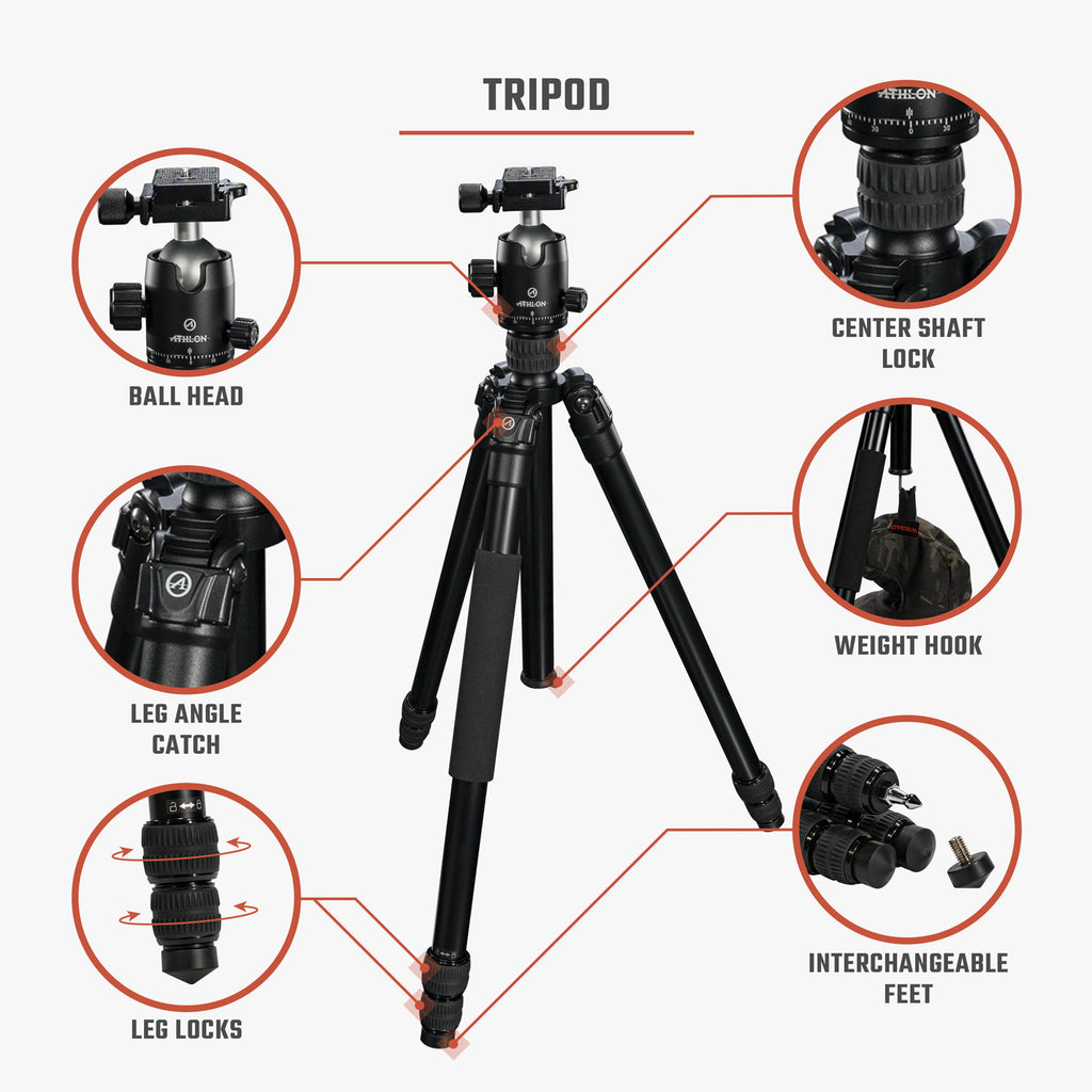 Athlon Midas AL28 Aluminum Tripod, product image 2
