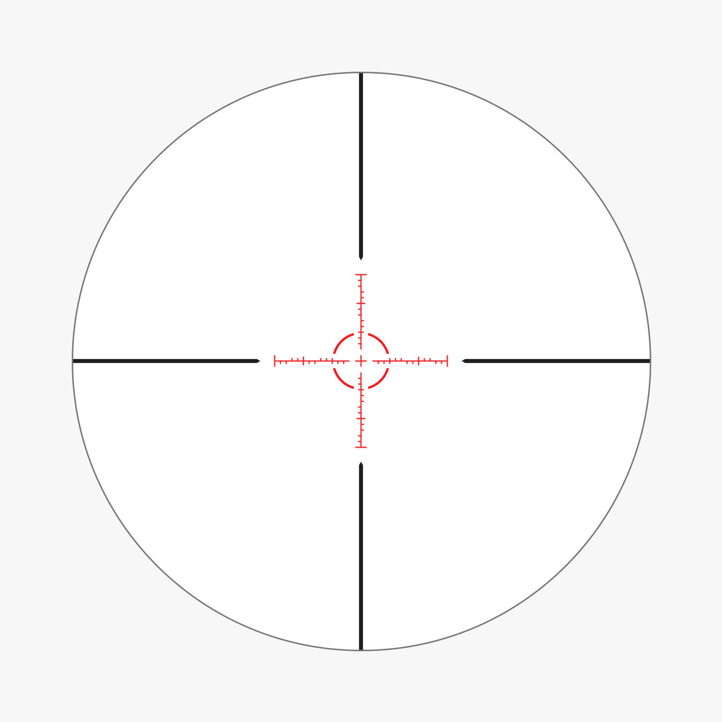 ATSR16 reticle subtension diagram for the Athlon Midas BTR GEN2 HD 1-6x24 LPVO Rifle Scope