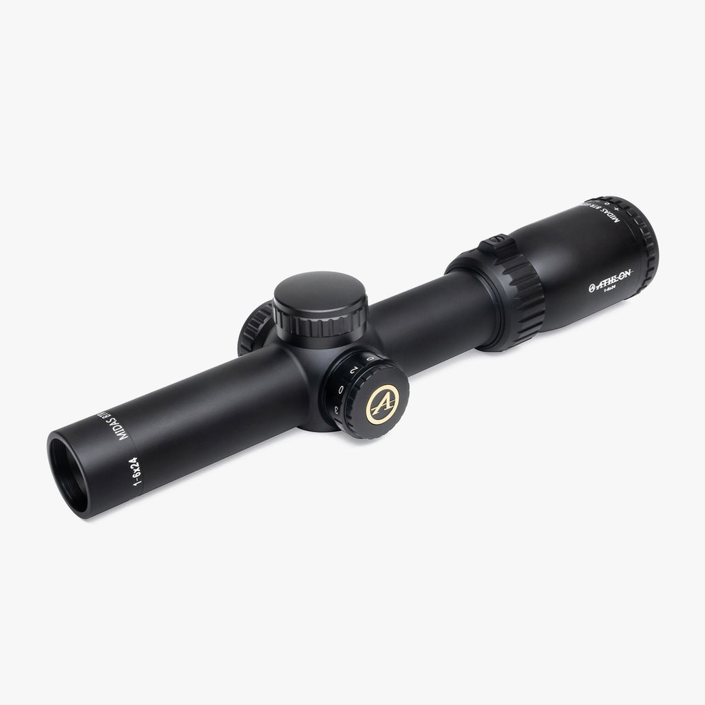 Athlon Midas BTR GEN2 HD 1-6x24 LPVO Rifle Scope ATSR4, angled view