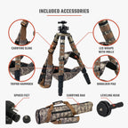 Athlon Midas CF36 Carbon Fiber Tripod, detail view