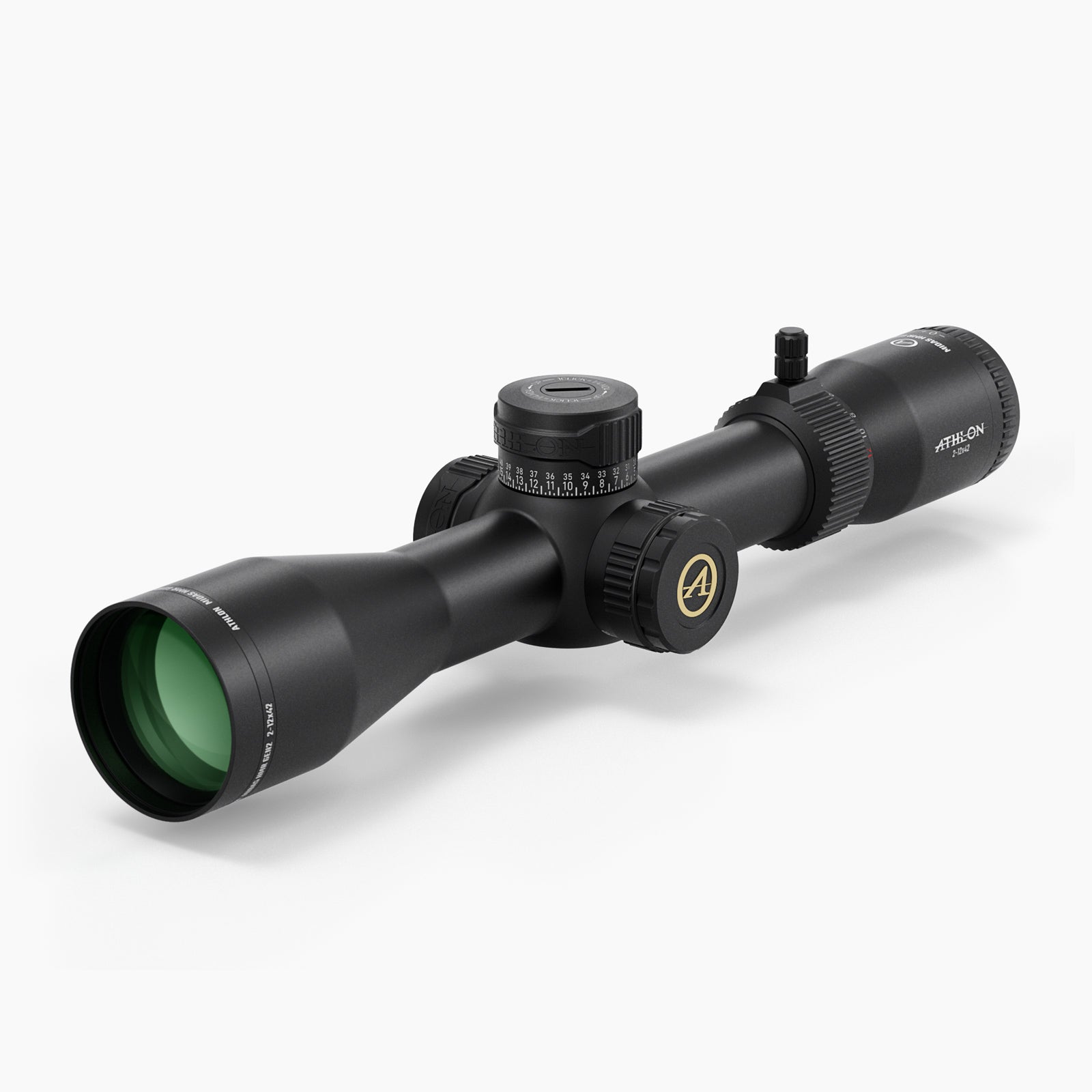 Athlon Midas HMR GEN2 2-12x42 Rifle Scope AHMC1 MOA, SKU 213055