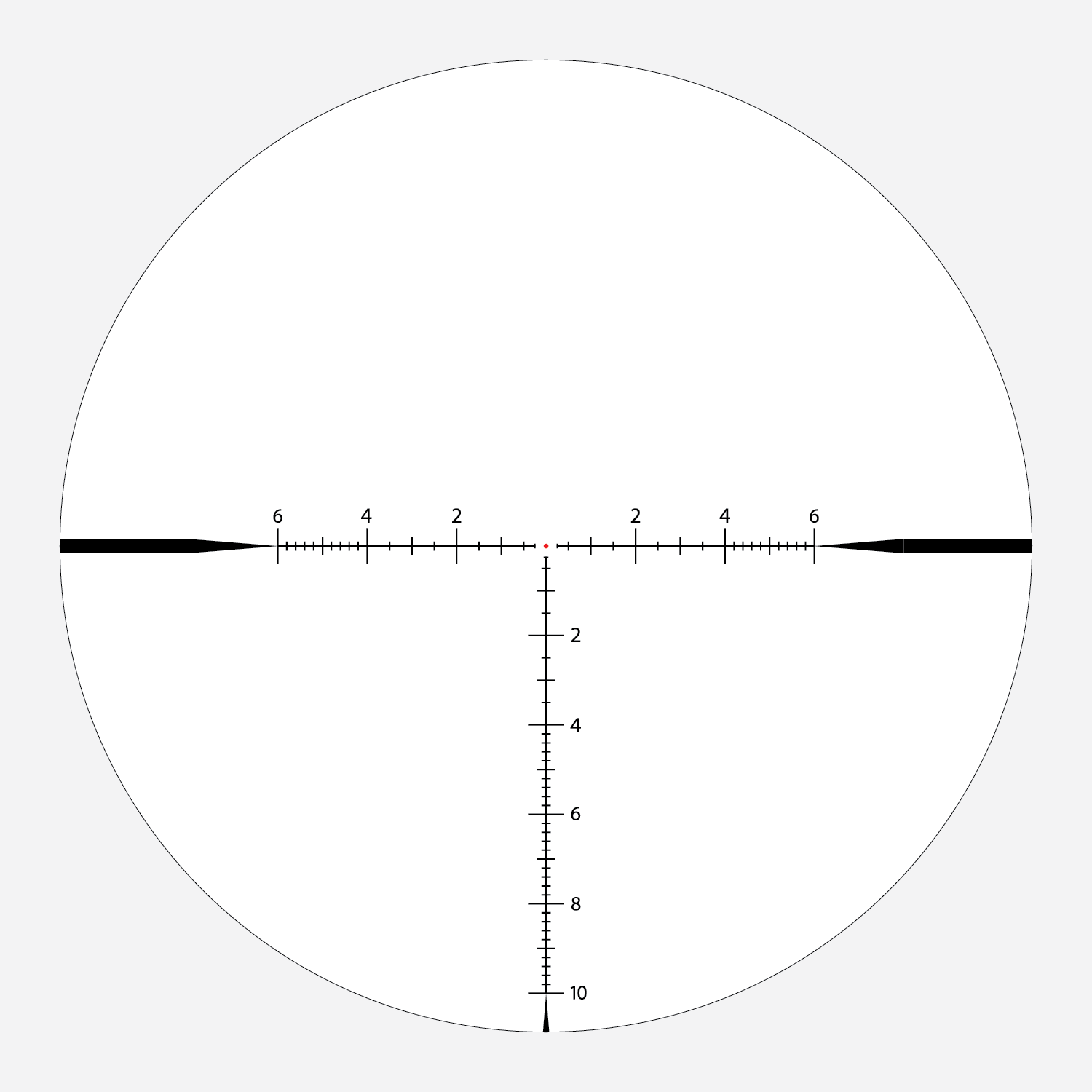 APRS-H2 SFP IR MIL reticle subtension diagram for the Athlon Midas HMR GEN2 2-12x42 Rifle Scope