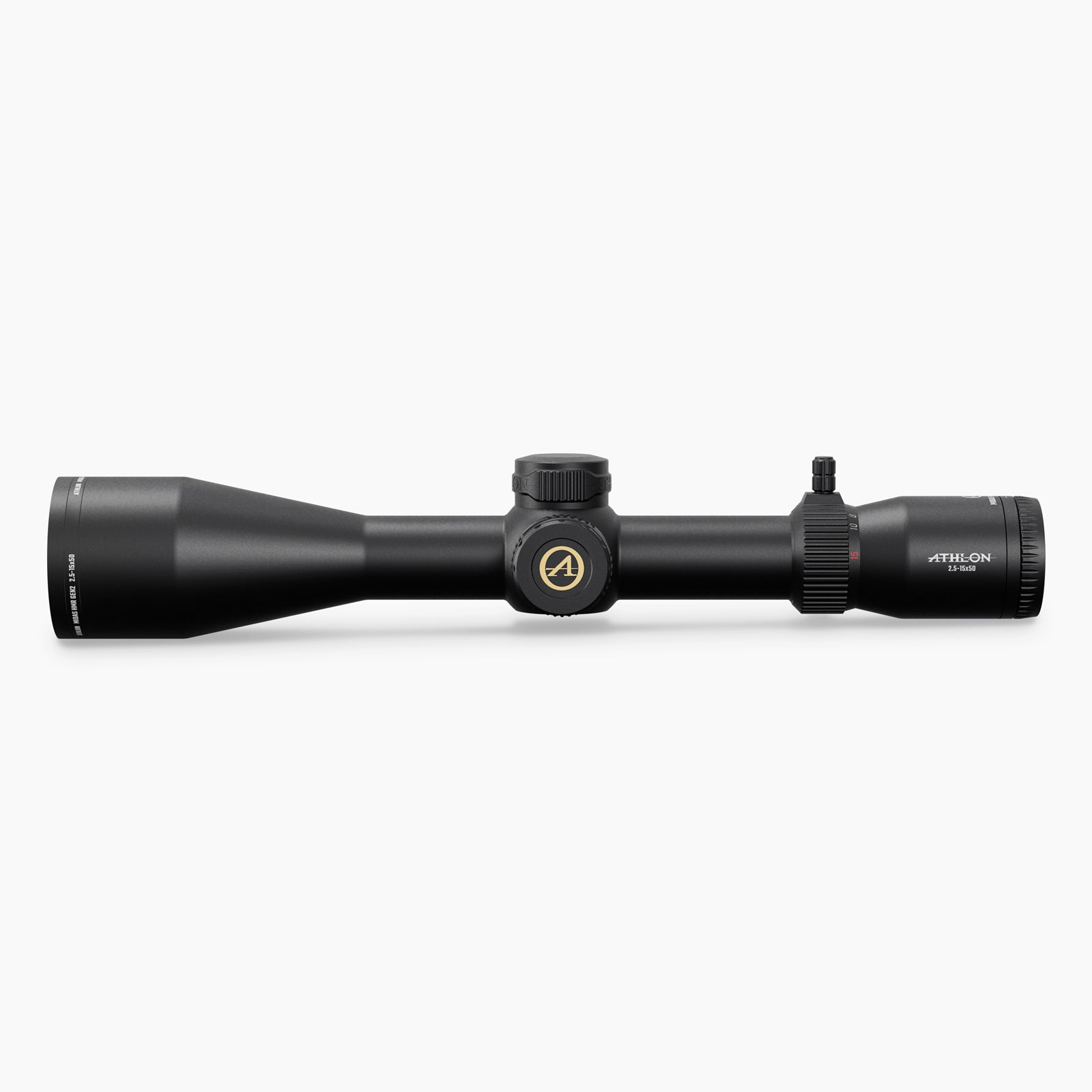 Athlon Midas HMR GEN2 2.5-15x50 Rifle Scope BDC 600A MOA, side view