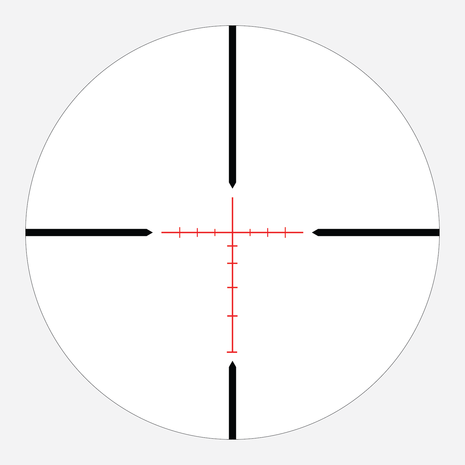 BDC 600A SFP IR MOA reticle subtension diagram for the Athlon Midas HMR GEN2 2.5-15x50 Rifle Scope