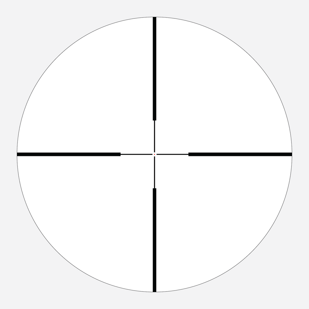AHMC1 reticle subtension diagram for the Athlon Midas HMR GEN2 4-24x50 Rifle Scope