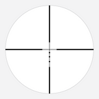 BDC 22 reticle subtension diagram for the Athlon Neos HMR 3-9x40 Rifle Scope