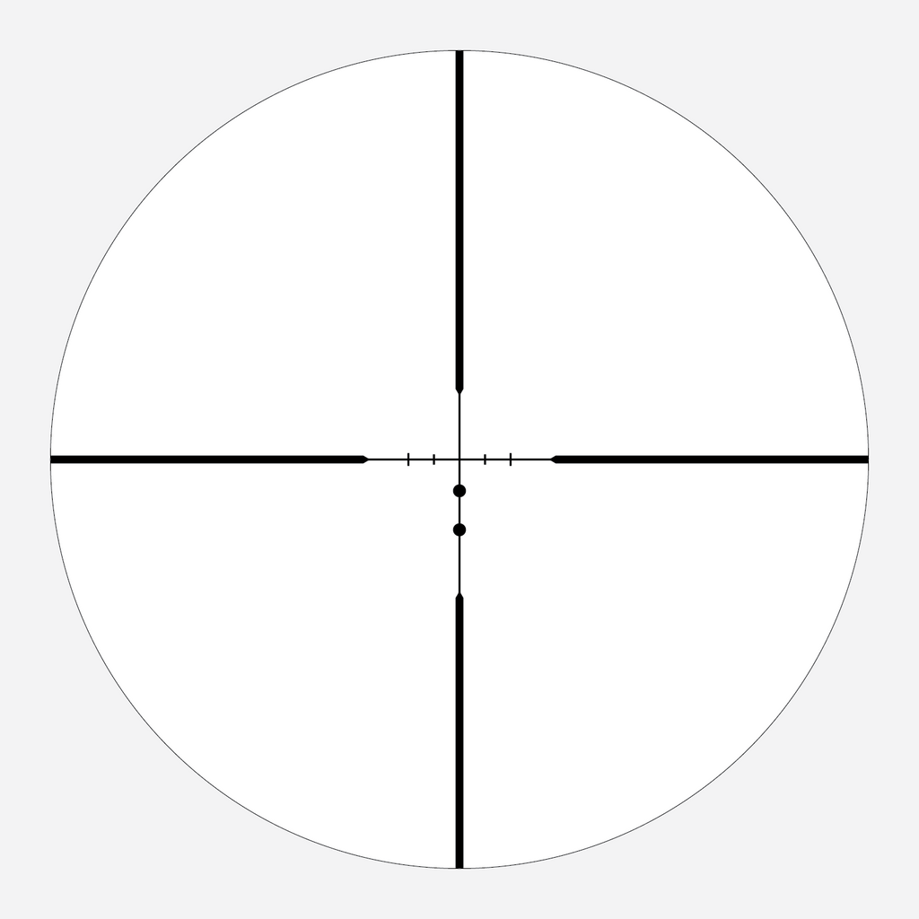 BDC 250M reticle subtension diagram for the Athlon Neos HMR 3-9x40 Rifle Scope