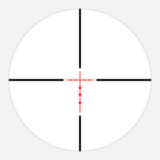 BDC 250S reticle subtension diagram for the Athlon Neos HMR 3-9x40 Rifle Scope
