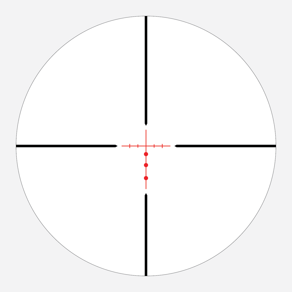 BDC 300 reticle subtension diagram for the Athlon Neos HMR 3-9x40 Rifle Scope