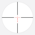 BDC 300 reticle subtension diagram for the Athlon Neos HMR 3-9x40 Rifle Scope