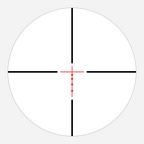 BDC 500 reticle subtension diagram for the Athlon Neos HMR 3-9x40 Rifle Scope