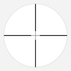 Center-X reticle subtension diagram for the Athlon Neos HMR 3-9x40 Rifle Scope