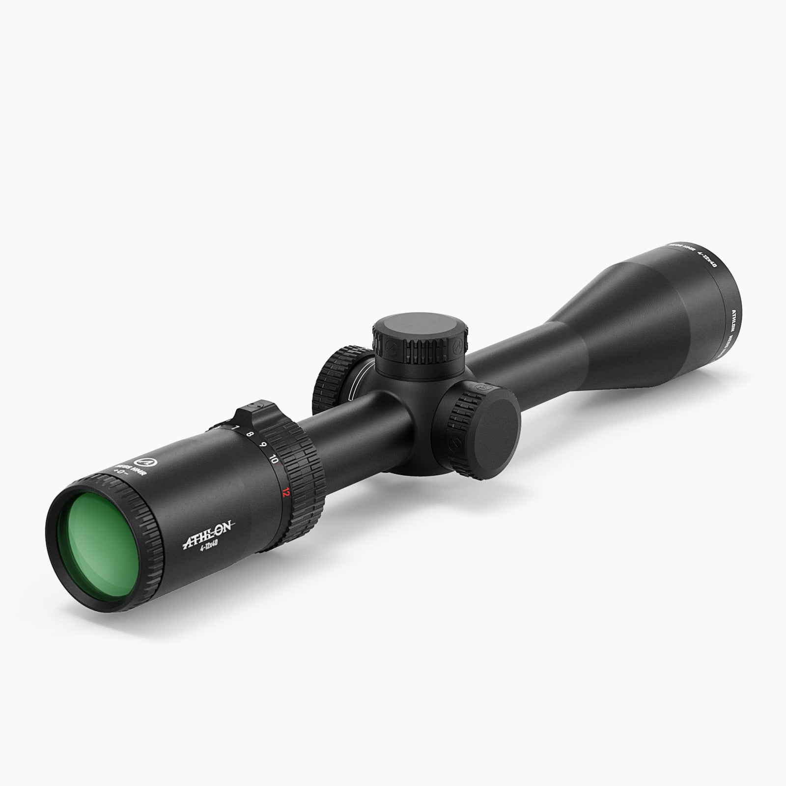 Athlon Neos HMR 4-12x40 Rifle Scope BDC 17 MOA, angled view