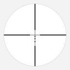BDC 17 reticle subtension diagram for the Athlon Neos HMR 4-12x40 Rifle Scope