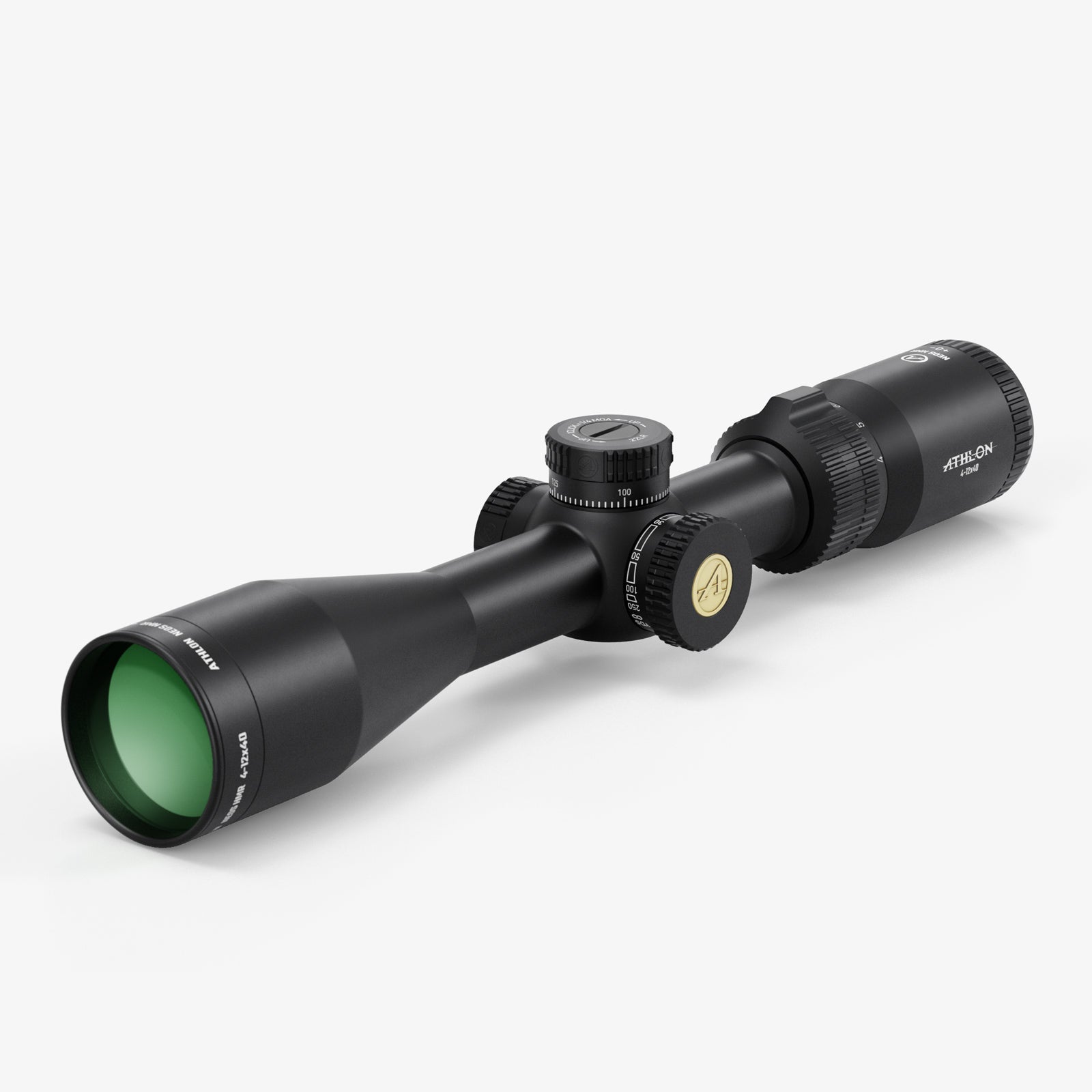 Athlon Neos HMR 4-12x40 Turret Rifle Scope Center-X MOA, SKU 216027