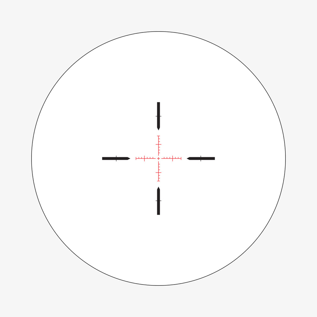 AHSR14 reticle subtension diagram for the Athlon Talos BTR GEN2 1-4x24 LPVO Rifle Scope