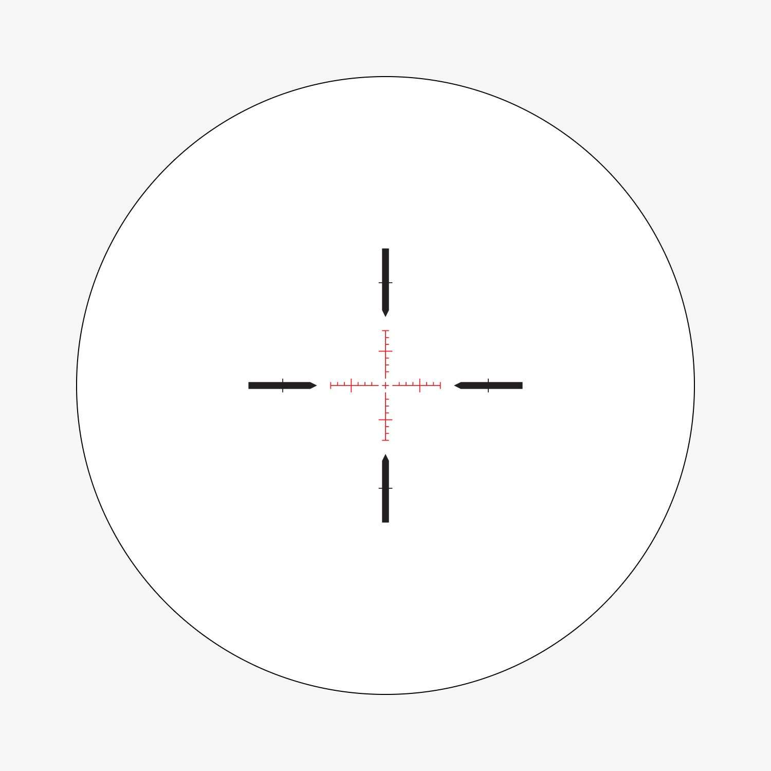 AHSR14 reticle subtension diagram for the Athlon Talos BTR GEN2 1-4x24 LPVO Rifle Scope