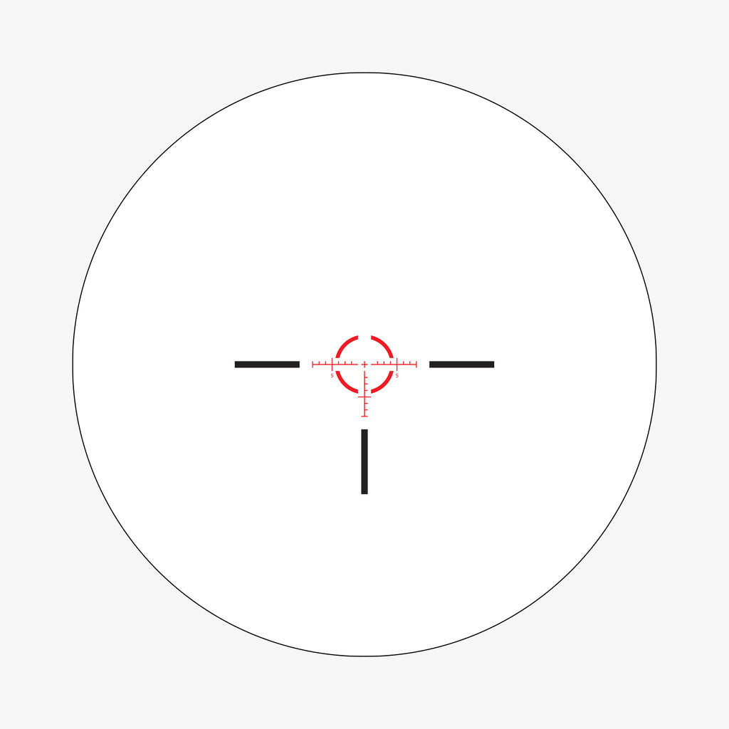 ATMR7 SFP IR MIL reticle subtension diagram for the Athlon Talos BTR GEN2 1-4x24 LPVO Rifle Scope