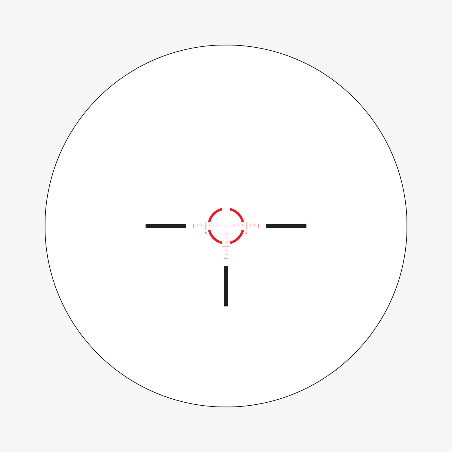 ATMR7 SFP IR MIL reticle subtension diagram for the Athlon Talos BTR GEN2 1-4x24 LPVO Rifle Scope